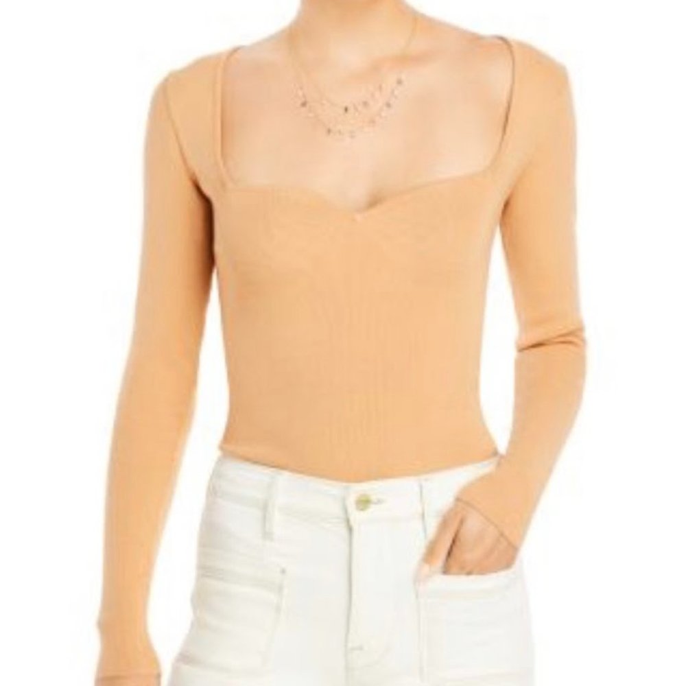 Aqua x Scout the City Sweetheart Neck Bodysuit